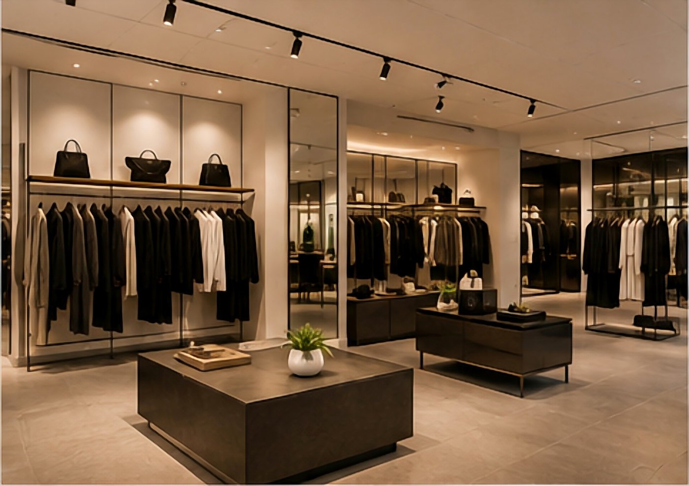 Completed retail store interior